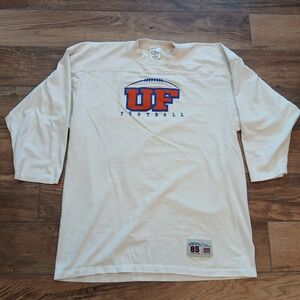 Vintage The Cotton Exchange Shirt Mens Extra Large‎ Cream Florida Gators USA Y2K